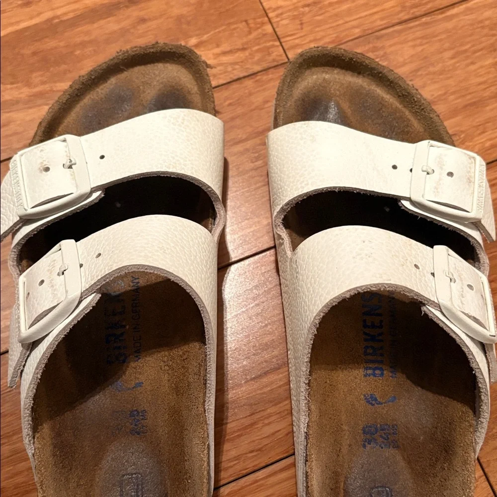 White Birkenstocks - size 38 - Picture 2 of 4